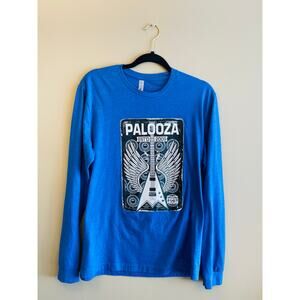 Next Level Apparel Palooza Men's Long Sleeve T-Shirt Size Medium Royal Blue